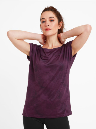Womens Aycliffe Tec T-shirt Purple