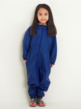Kids Buxley Waterproof Rain Suit Blue