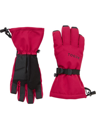 Mens Womens Lockton Waterproof Ski Gloves Pink